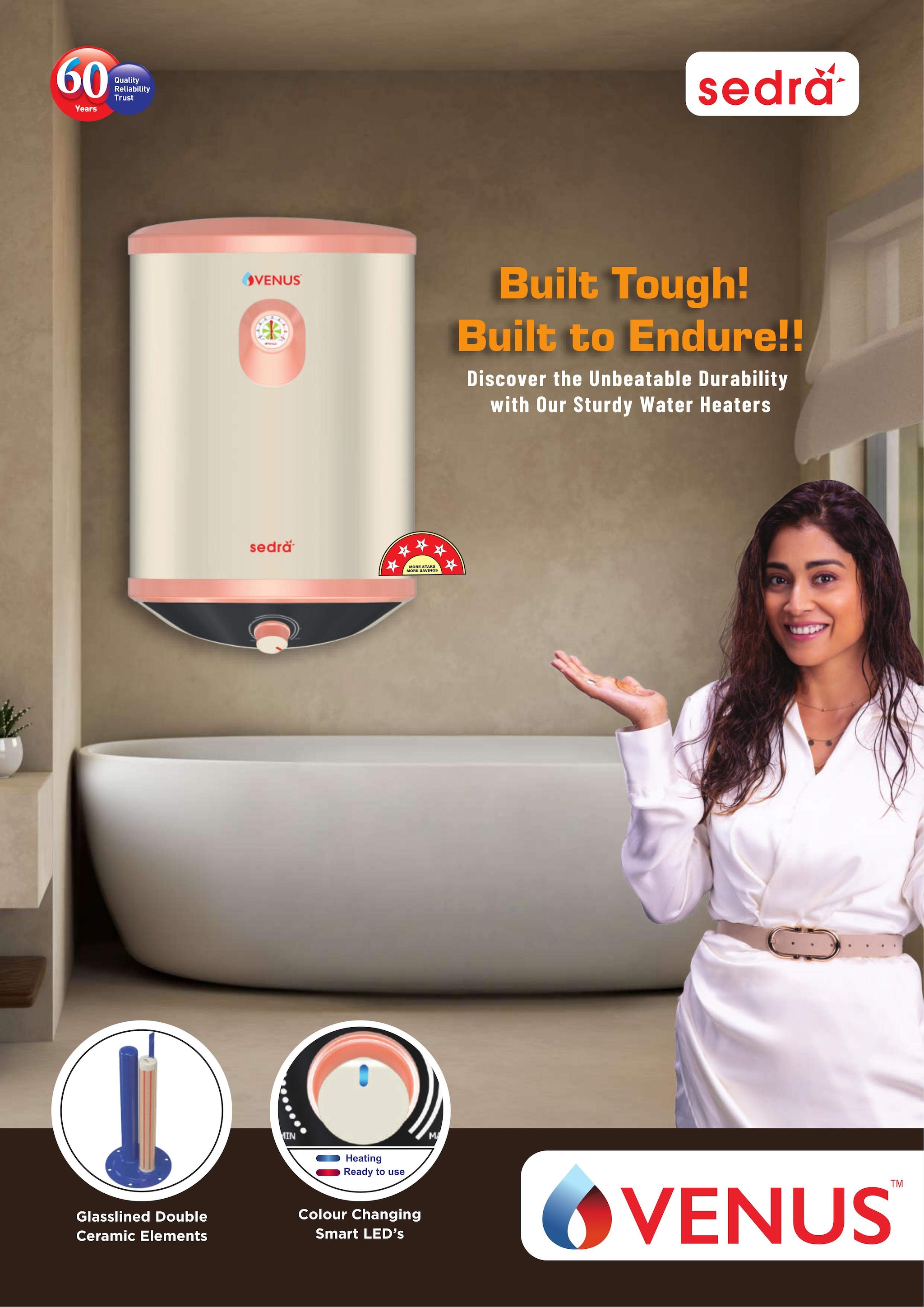 Venus Sedra Geysers (Rustic Gold, 15 ltr) in Thoothukudi at