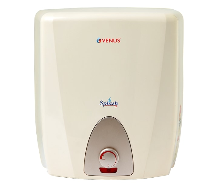 Venus Splash GL Electric 10 ltr Storage Vertical Geyser Honey Gold