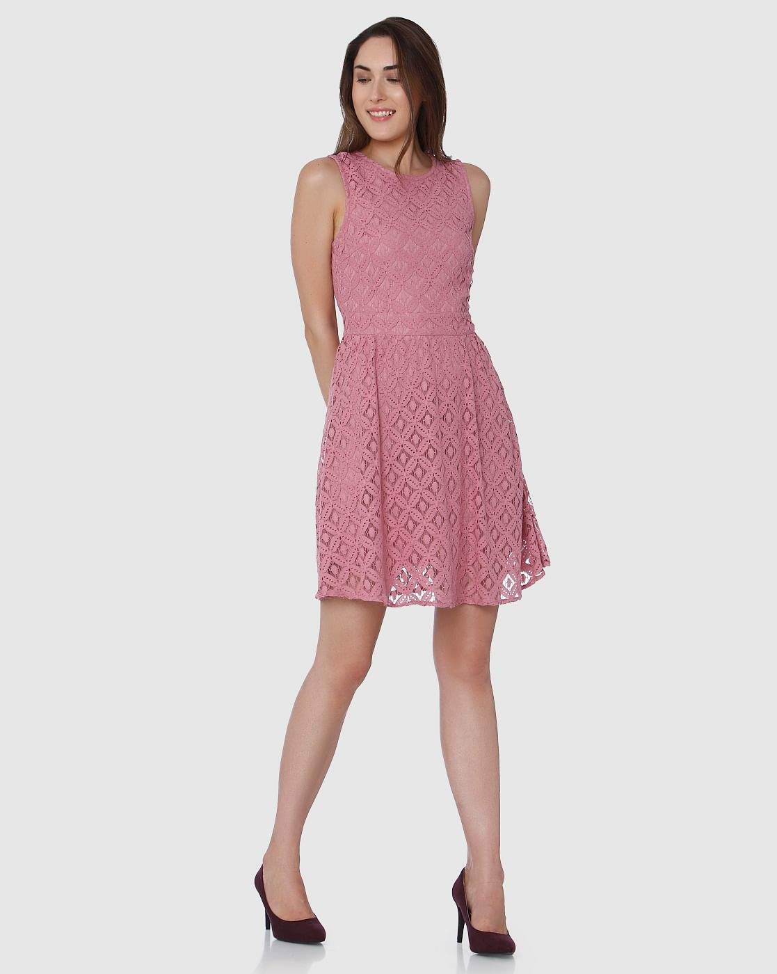 VERO MODA 10199210 Lace Detail Fit & Flare Dress Size Xs (Pink) in Jamshedpur at 1,064 - 1,120 by Zuzu store - Justdial VERO MODA 10199210 Lace Detail Fit & Flare Dress Size Xs (Pink) in Jamshedpur at 1,064 - 1,120 by Zuzu store - Justdial