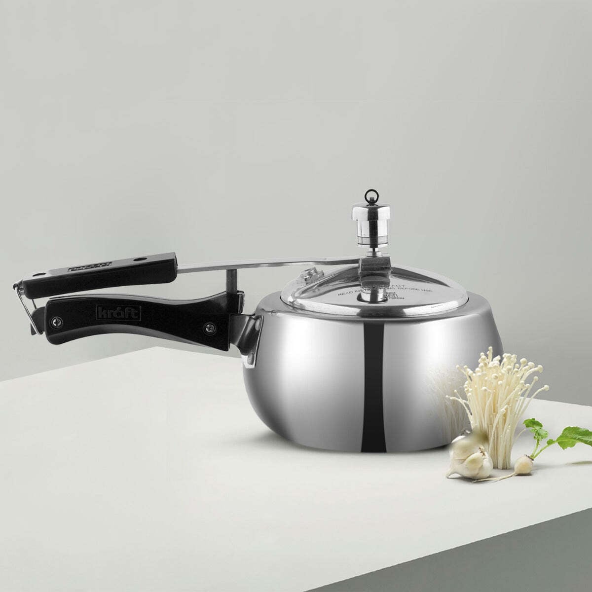 Vinod Kraft Stylo Aluminium Inner Lid Pressure Cooker (2 ltr) in