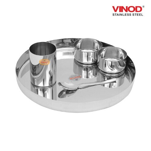 Vinod Stainless Steel Pcs Traditional Thali Set in Thane at