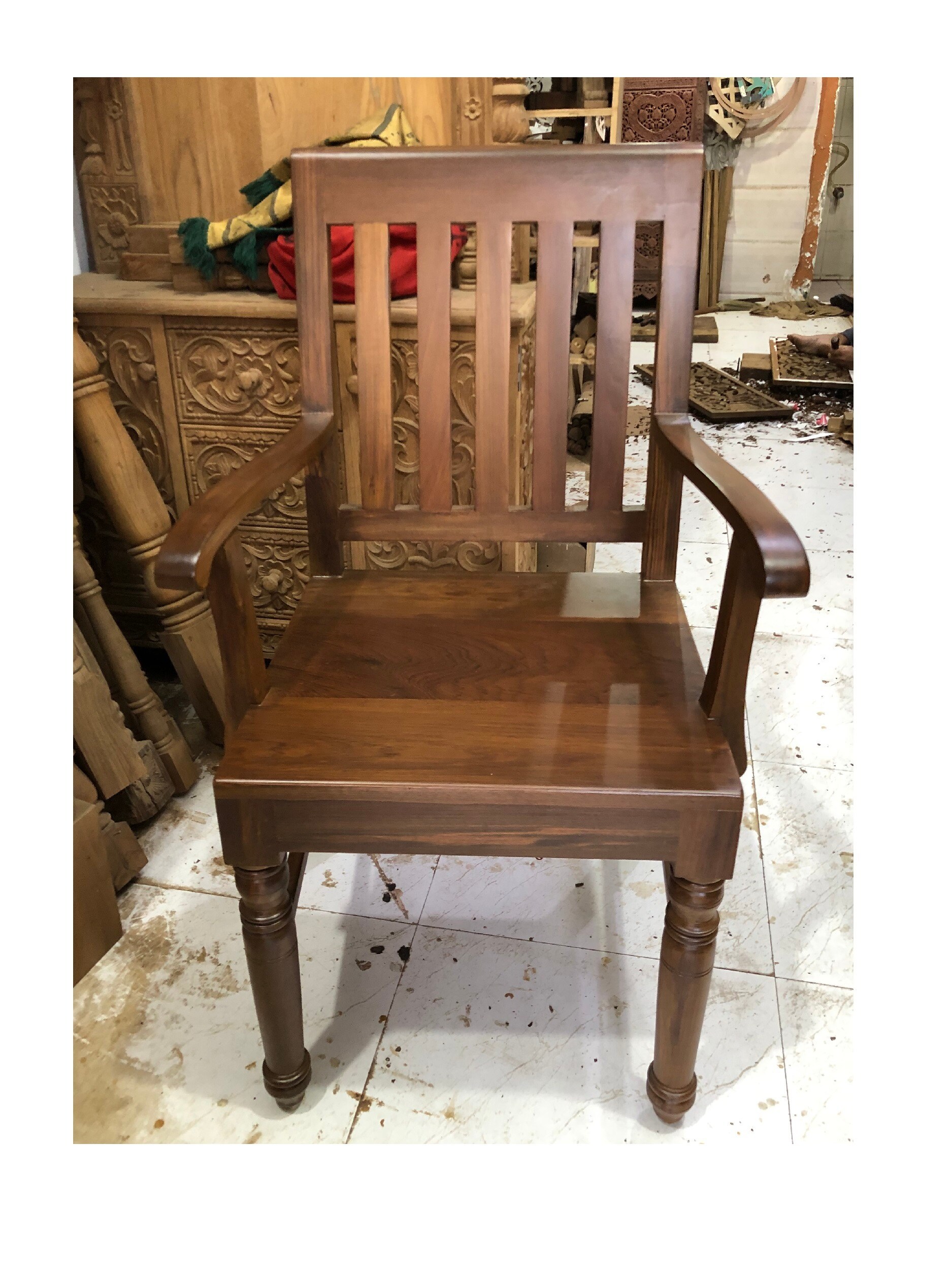 Vintage Teakwood Office ArmChair in Mumbai at ₹ 14,080 Pc by