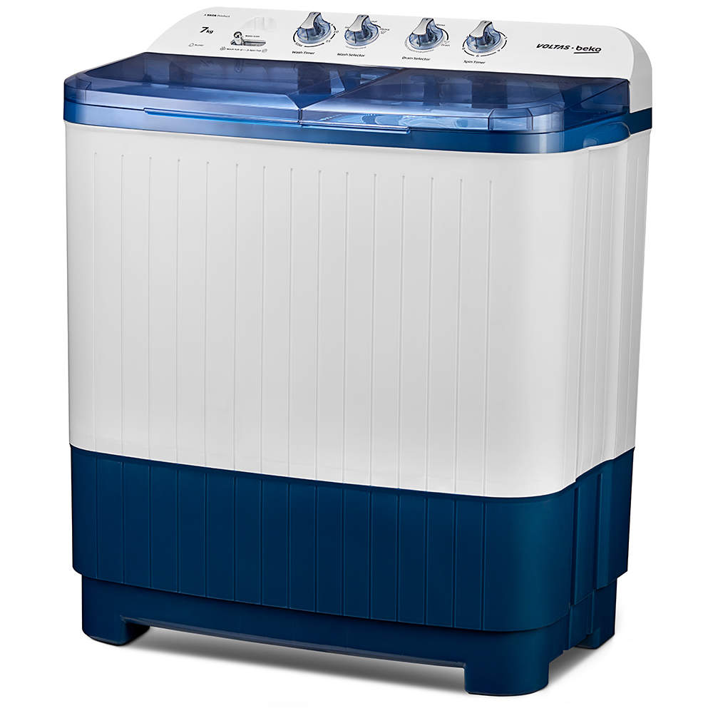 VOLTAS WTT75DBLT Sky Blue kg Semi Automatic Washing Machine in