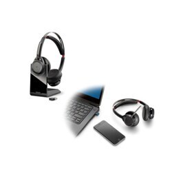 Voyager Focus Stand Wireless Headset UC 