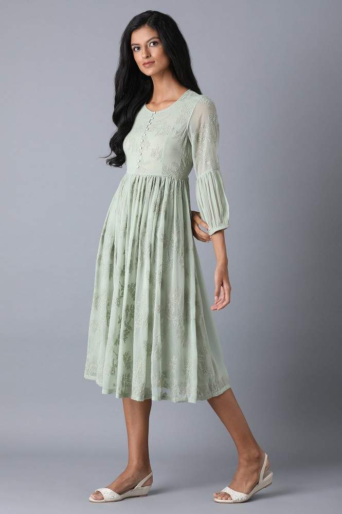 sachin and babi light blue dress Chiffon Dresses main image 1