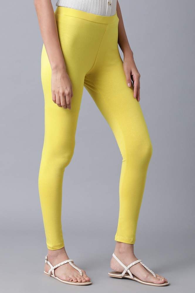 W 20FEW60105-213919 Cotton, Lycra Solid Skinny Tights (WL, Aspen