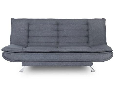 Wakefit Amoeba Teak Wood L Shape Seater Sofa cum Bed in