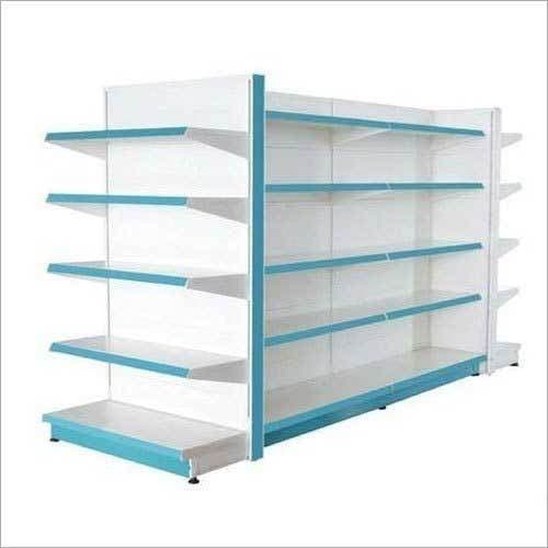 Wall Mounted Mild Steel L Shape Supermarket Display Rack 6 Feet in ...