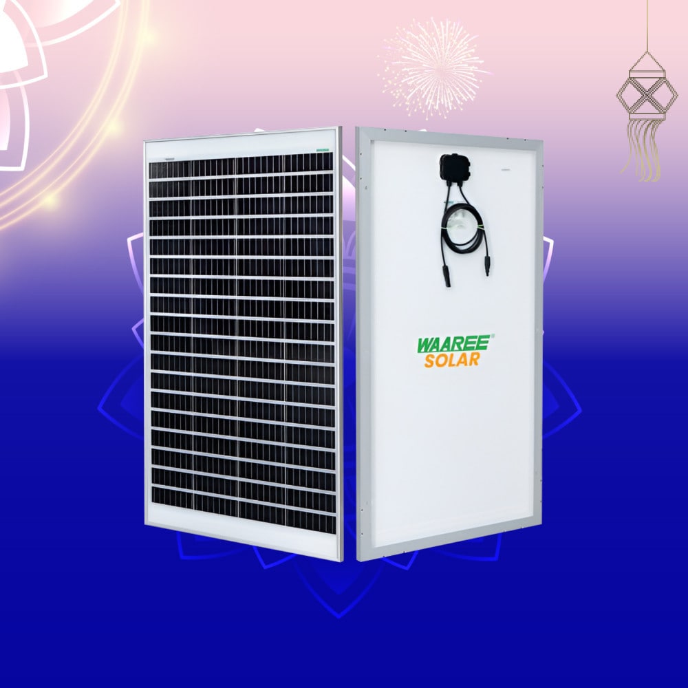 Waaree 120 Watt 12V Mono Perc Solar Panel
