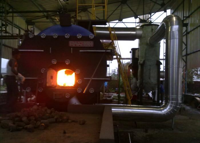 High Temperature 5000kg Three Phase Water Tube Waste Heat Recovery