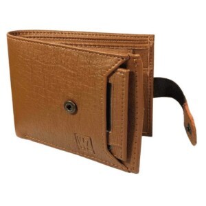 Wenzest Men Formal Tan Artificial Leather Wallet (6 Card Slots) in