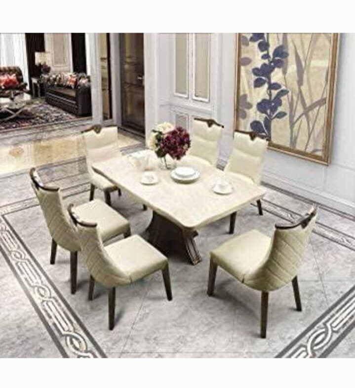 White Beautiful Dining Table Set Seater DT-13 in Lucknow at