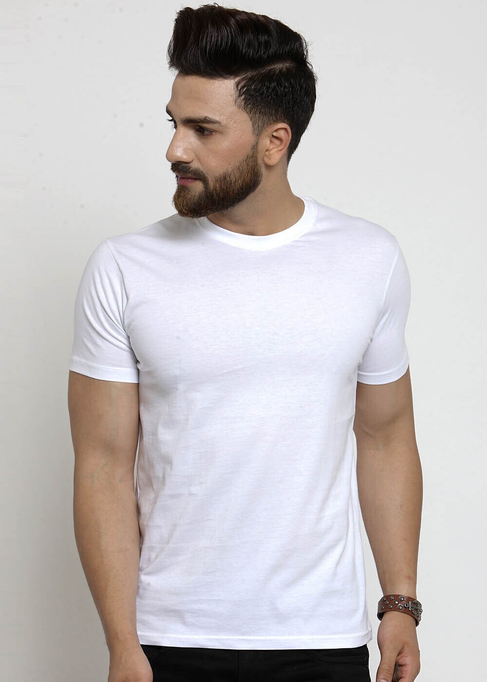 White Half Sleeve T Shirt For Men in Jaipur at ₹ 250 / Pieces