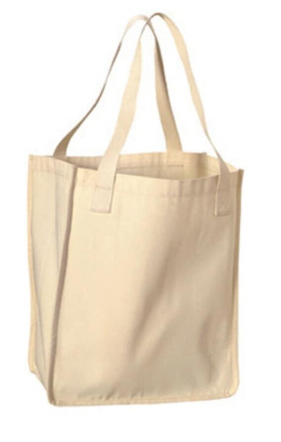 White K1N-14X18 Fabric Bag Cloth bag Cotton bag, For Grocery