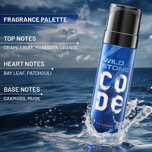 WILD STONE Code Titanium (120 ml) And Edge Perfume (50 ml) Combo
