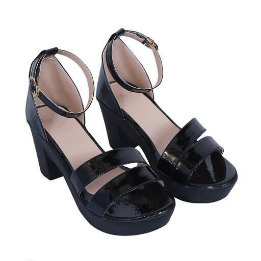 Women Casual Sandals Heels In Black Colour in Delhi at ₹ 535 Pr
