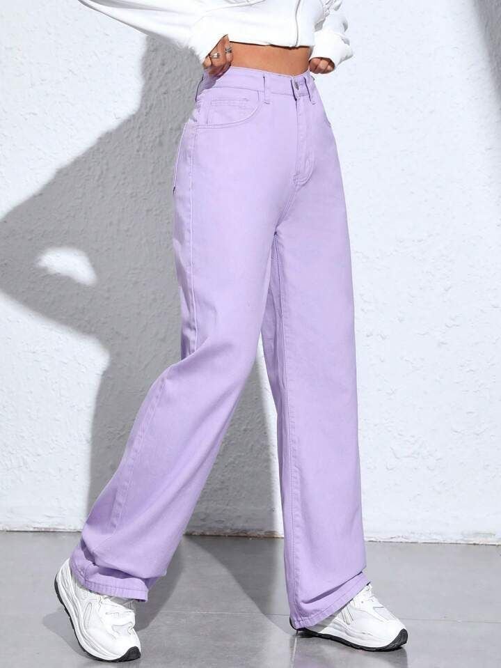 Women Denim Purple Baggy Jeans in Surat at ₹ 395 - ₹ 795 / Pc by