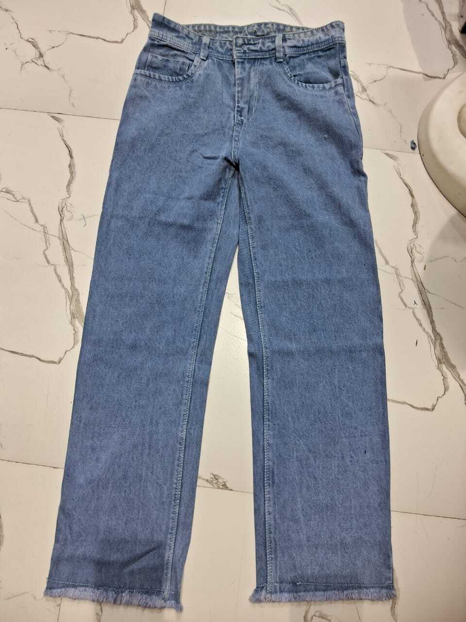 Women Loose Fit Denim Jeans Light Blue 30 in Delhi at ₹ 340 Pc