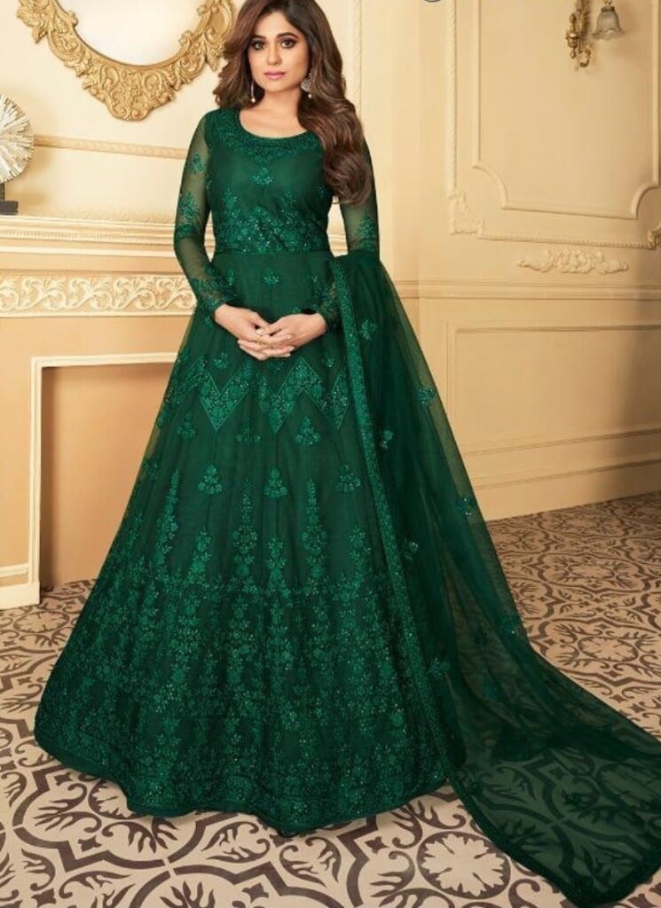 Women Net Gown in Surat at  1,250 / Pc by Pr Enterprise (Closed Down) -  Justdial