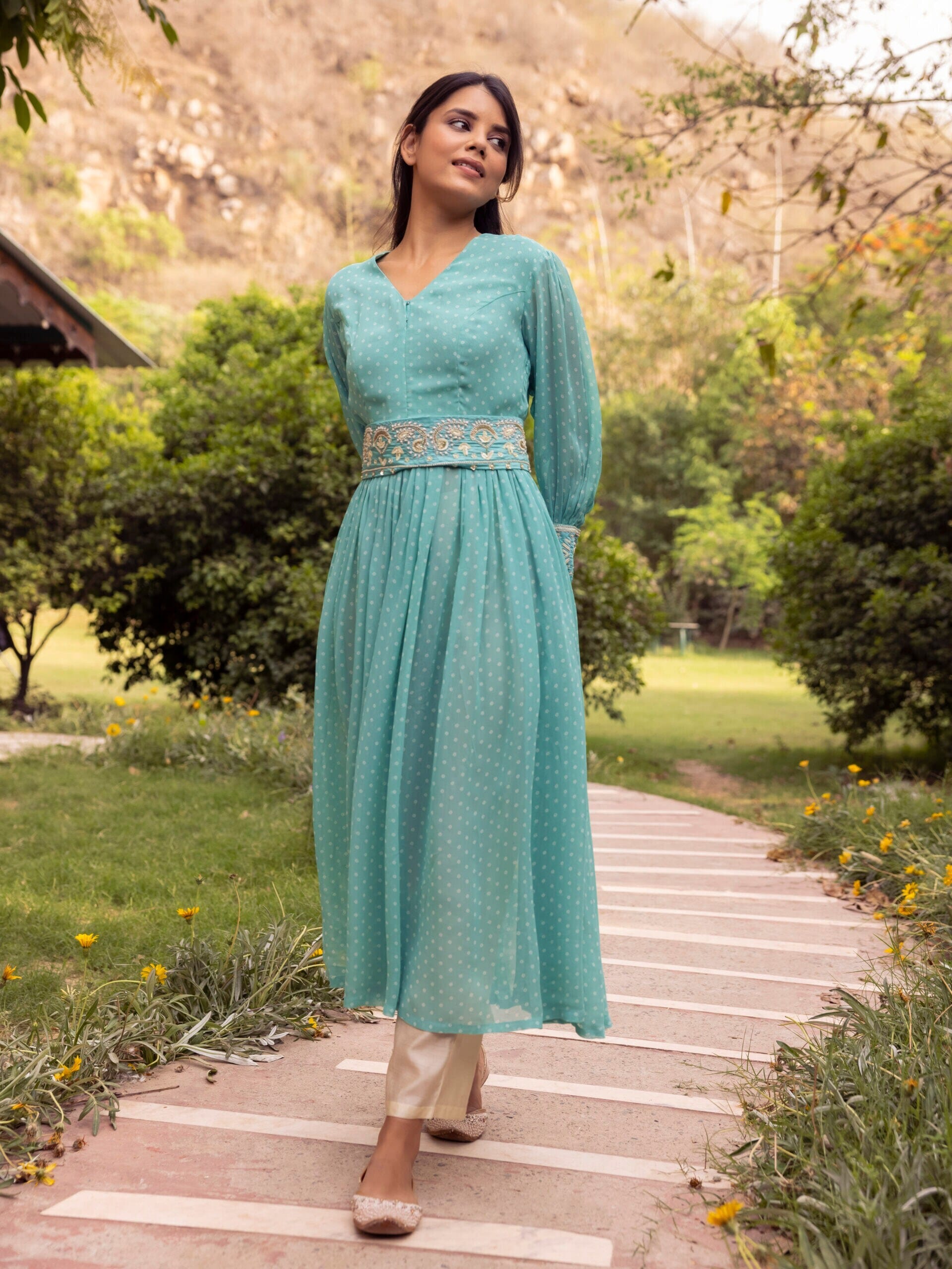 Women's Anarkali Suit Set Aqua Blue S-L in Jaipur at 17,990 / Set by Womans Plaza - Justdial Women's Anarkali Suit Set Aqua Blue S-L in Jaipur at 17,990 / Set by Womans Plaza - Justdial