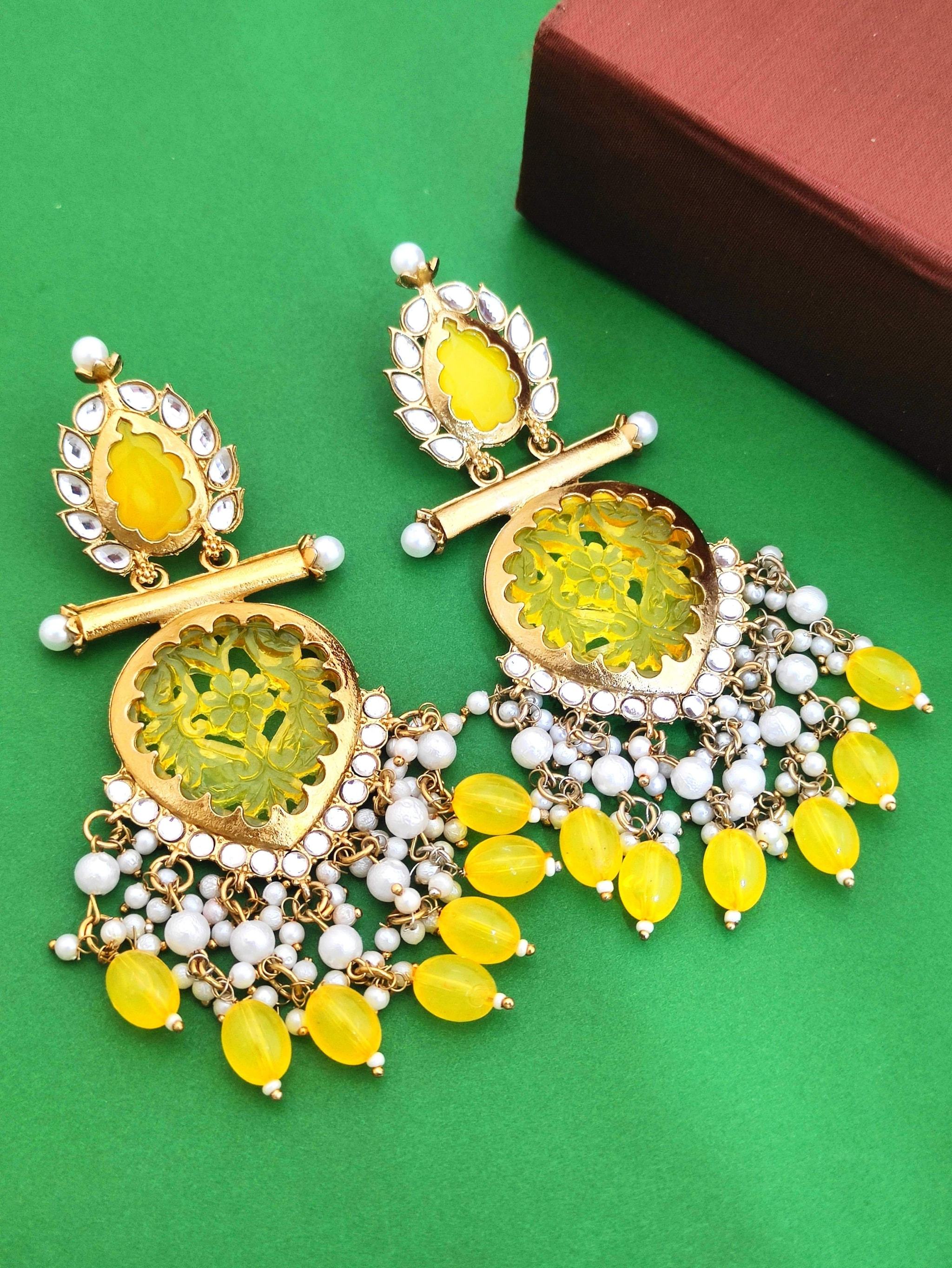 Women's Artificial Earring Yellow (10 mm) in Rajkot at ₹ 75 Pr