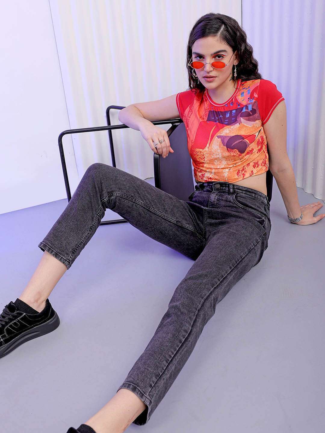 Women's Denim Straight Fit Jeans Black (S to XL) in Ludhiana at