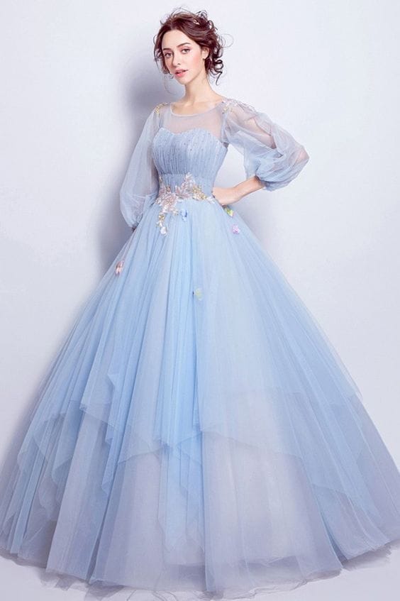Cinderella Ball Gowns Blue (M) in Lucknow at ₹ 2,000 ₹ 5,000