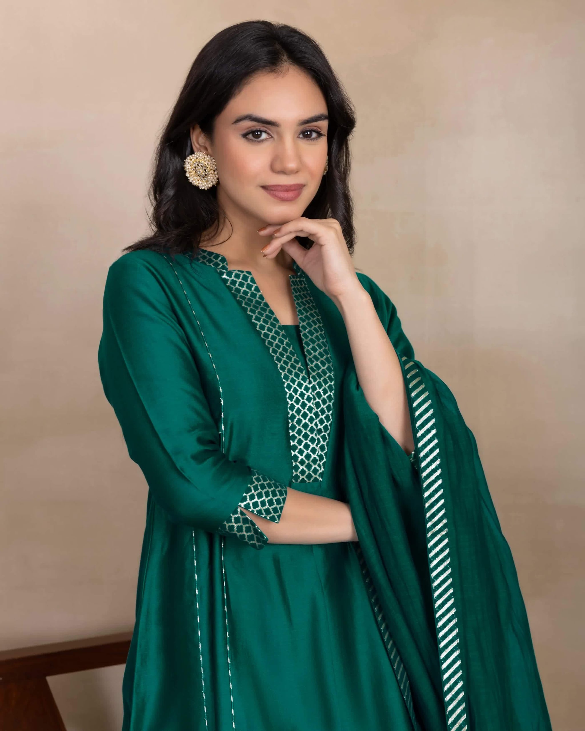 Women's Silk Readymade Anarkali Kurti Green (S to XL) in Ludhiana