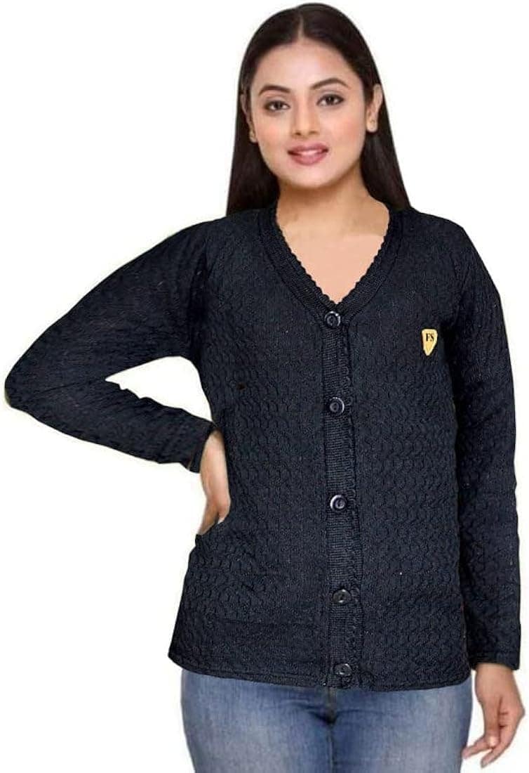Women Woolen V Neck Sweater Light Green M To XL in Ludhiana at