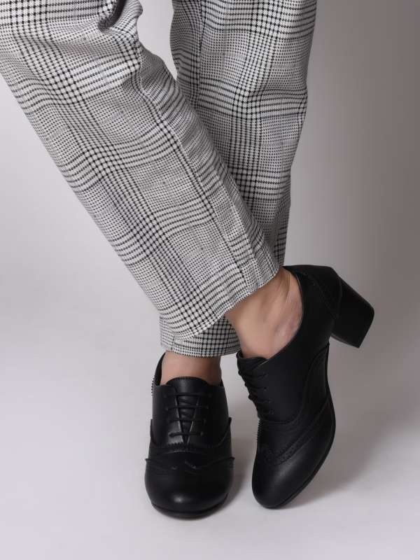 Womens Black Leather Formal Shoes, Size in Itarsi at ₹ 450 Pr