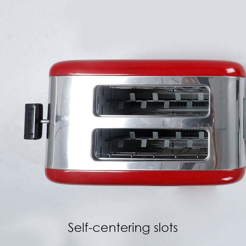 WonderChef 63153584 Pop Up Slice Toaster Crimson Edge, 850W,