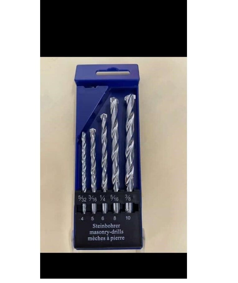 Tungsten Carbide Tip Drill Bit Set, Sizes: 25mm, 2mm, 8mm, 5mm