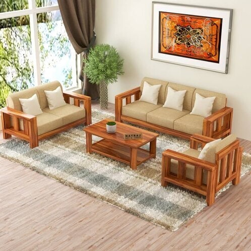 Wooden Seater Sofa Set Brown Mtr in Delhi at