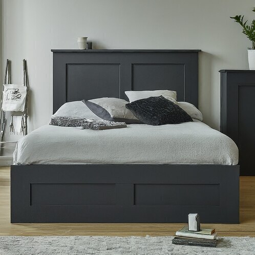 Wooden Double Bed with Storage Black in Kanpur at ₹ 22,000