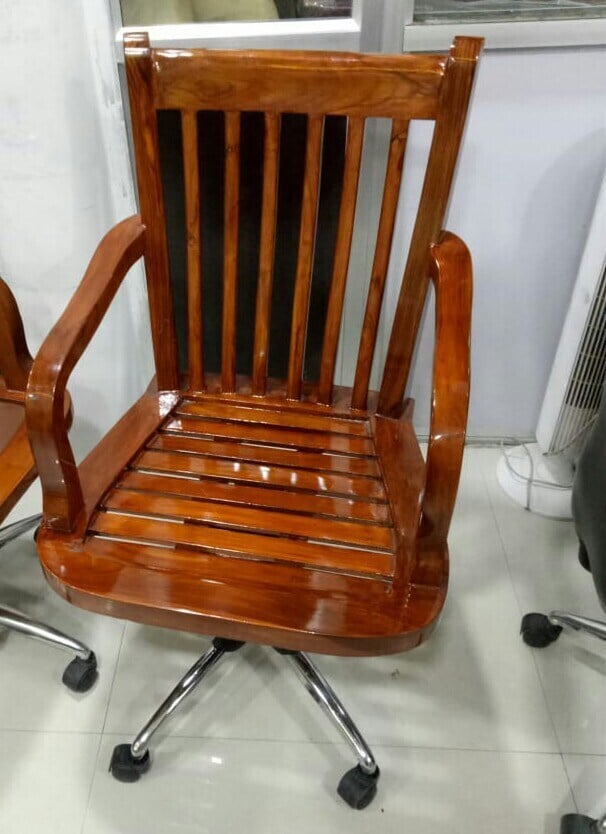 Wooden Revolving Chair, For Office in Theni at ₹ 12,600 Pc by