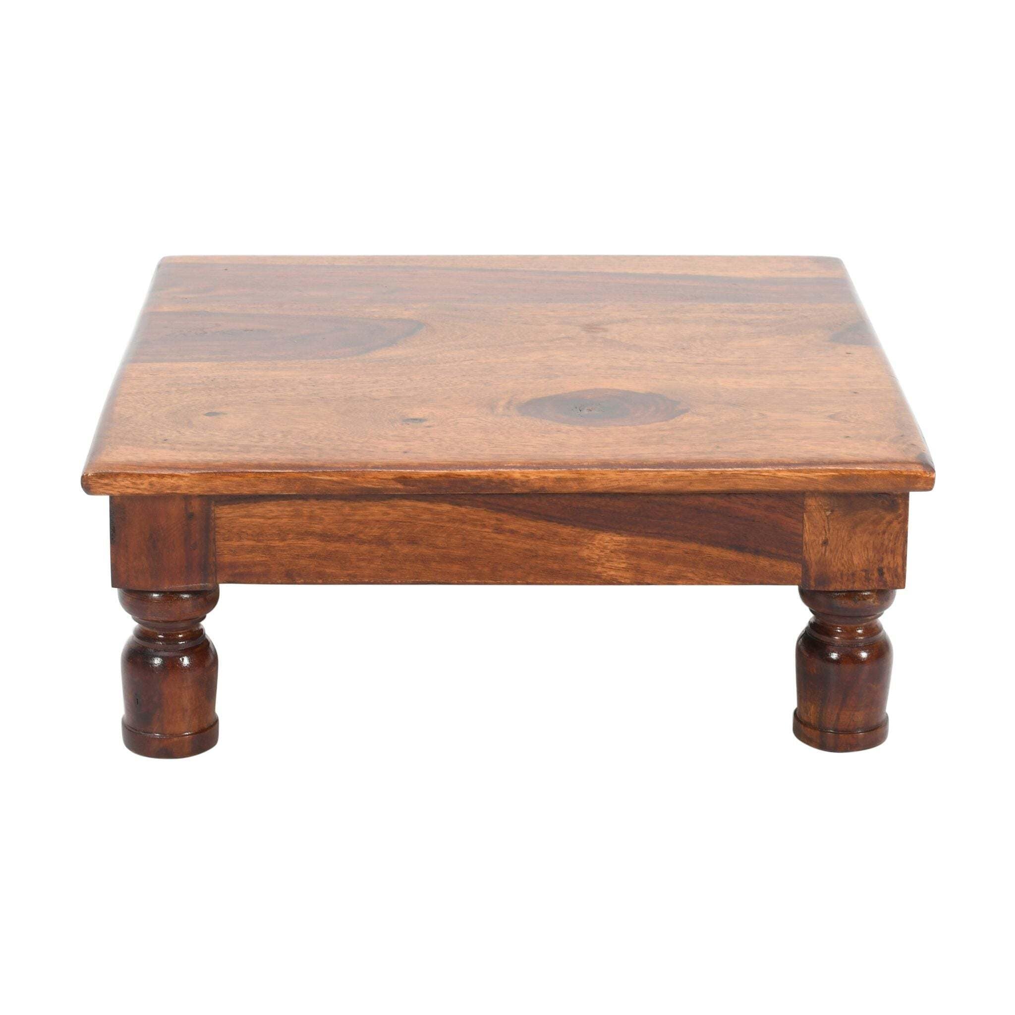 test Wooden Square Pooja Bajot with Traditional Design in Bangalore at best  price by Raga Arts - Justdial