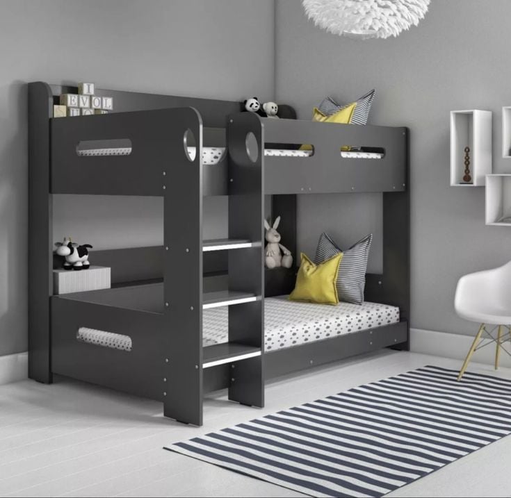 Wooden Stylish Kids Bed Black in Ahmedabad at ₹ 350 ₹ 750 Sq