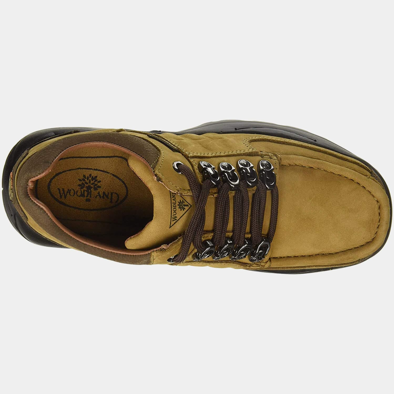 WOODLAND Camel Men's Genuine Leather Casual Espadrille Flats with