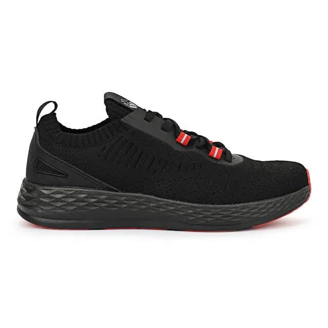 WOODLAND Fabric Luxury Sports Shoes Black (Size to 10) in Agra