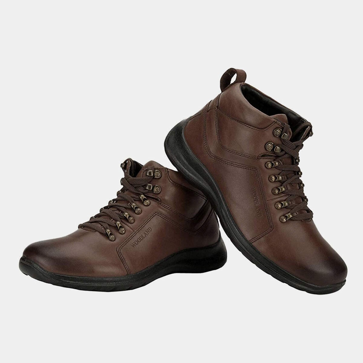 WOODLAND Ogb 1502114 Brown Men'S Leather Boat Shoes in Dindigul at