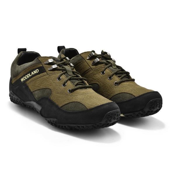 WOODLAND OLIVE GREEN HIKING SHOES in Dehradun at ₹ 3,681