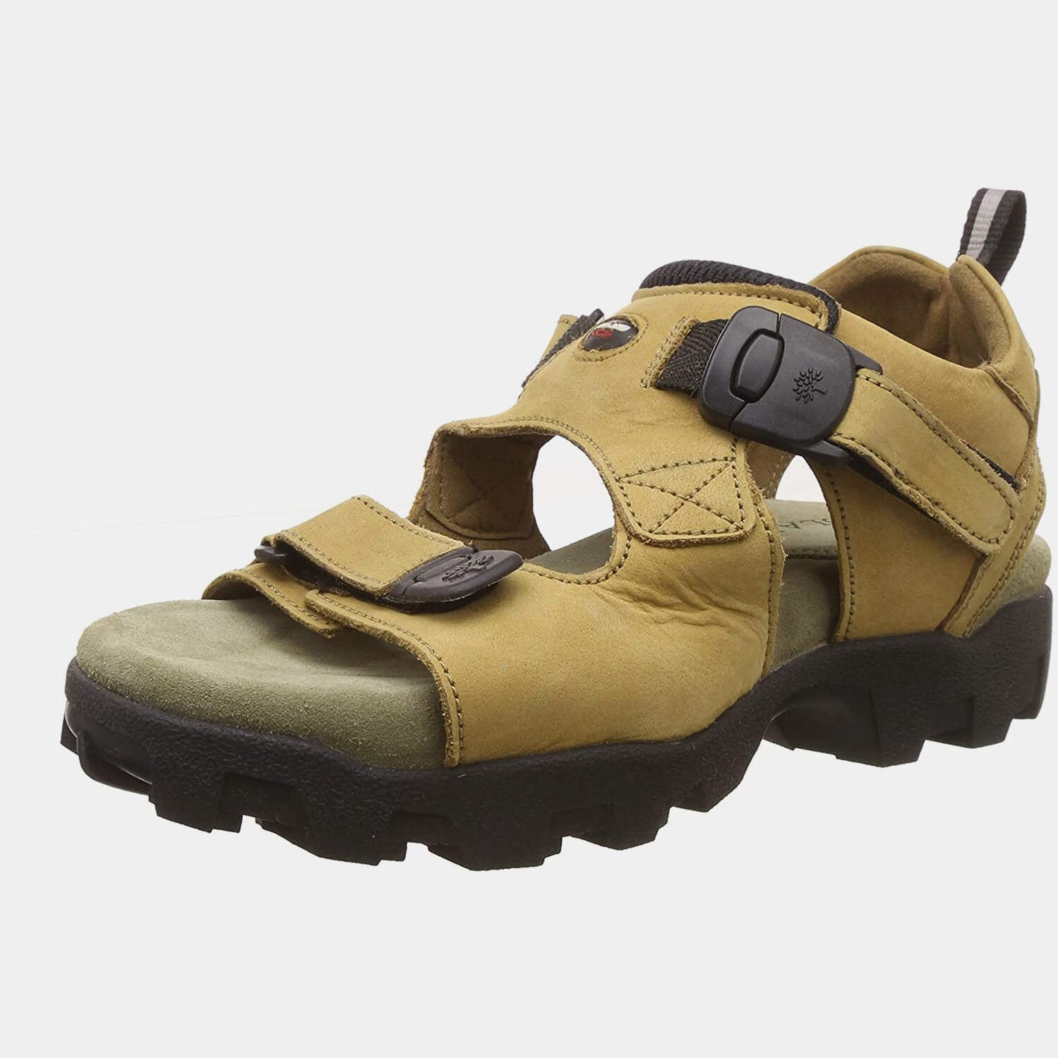 WOODLAND Stylish Camel Medium Men's Leather Casual Sandals with