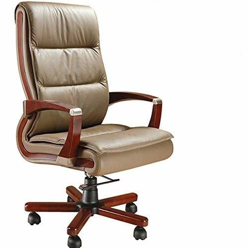Woodland WL101 Leather Office Director Chair Golden Brown