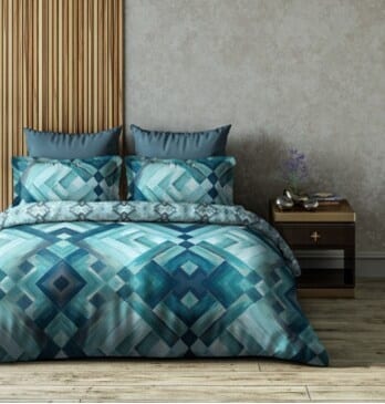 Woodsmoke Aqua Haze Double Bedding Set in Mumbai at ₹ 6,499 Set