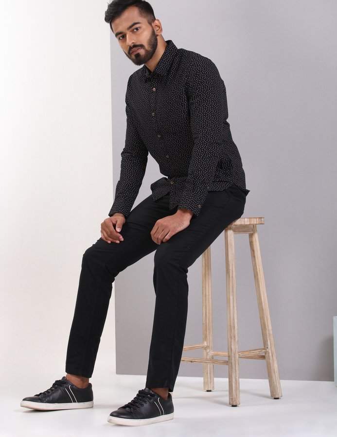 WROGN Into The Dark Party Men's Shirts (XL, WGSH1582) in Hyderabad