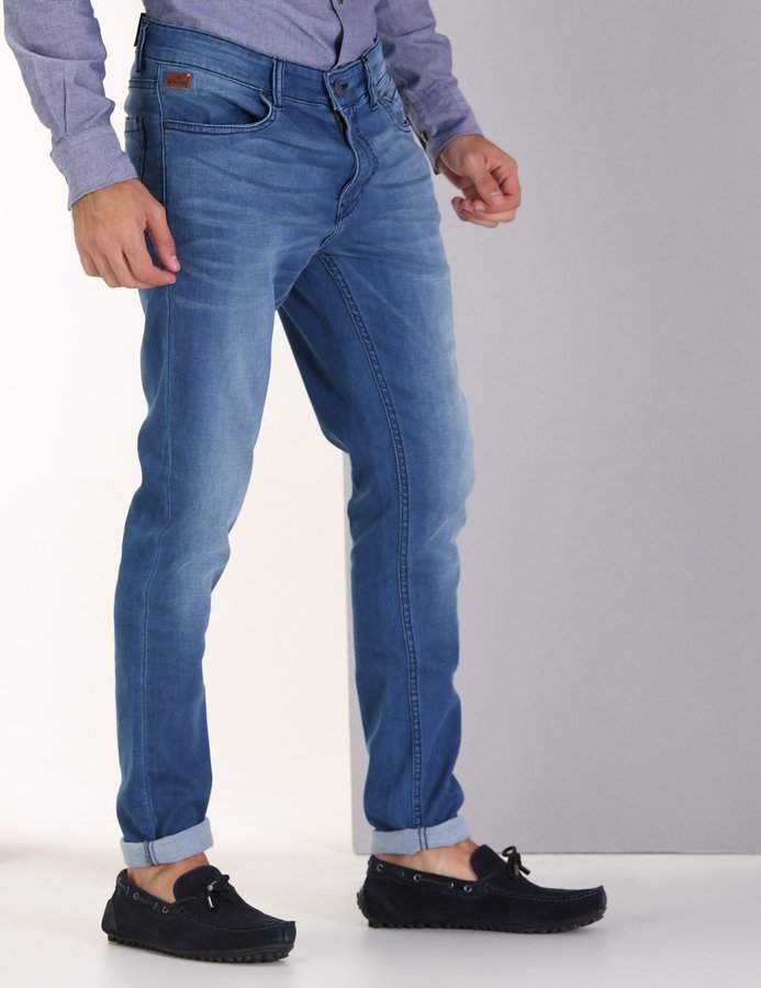 WROGN Straight Cut Slim Fit Men's Jeans (34, Blue, WGJN1700) in