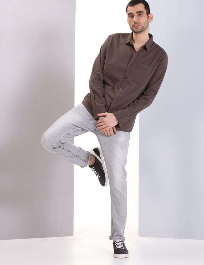 Buy Wrogn Surface Damage Jeans Online 