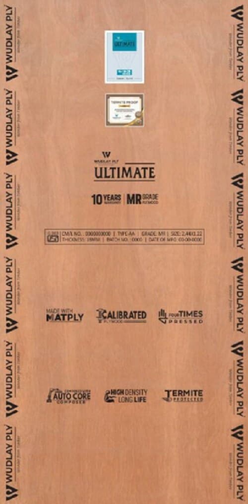 Wudlay Ultimate Plywood Brown 12 mm in Gwalior at ₹ 65 ₹ 125