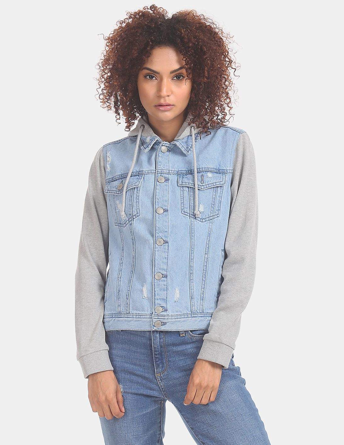 jean jacket cloth sleeves