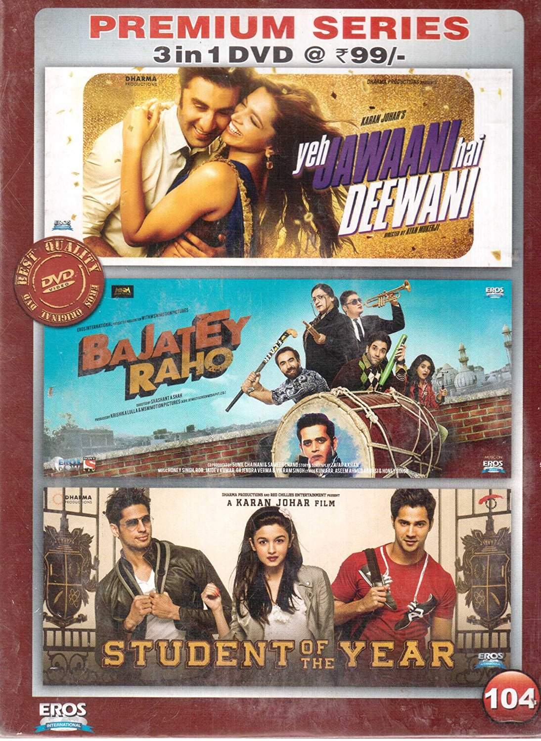 Buy Yeh Jawaani Hai Deewani Bajatey Raho Syudent Of The Year Dvd Features Price Reviews Online In India Justdial فيلم yeh jawaani hai deewani 2013 مترجم.